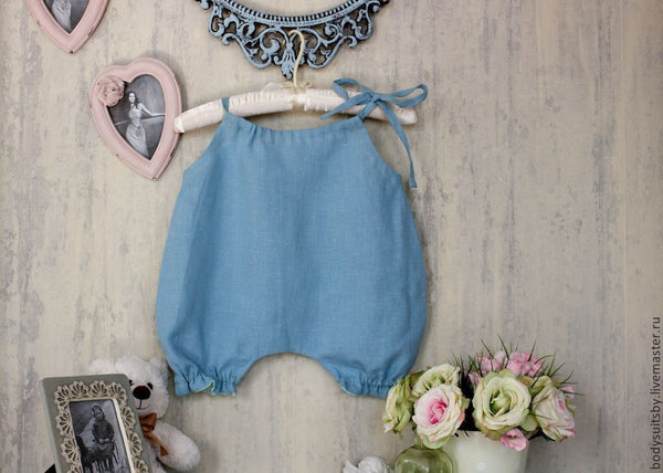 Льняной песочник-комбинезон Cloudy Sky