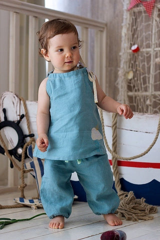 Универсальное льняное платье-туника Cloudy Sky