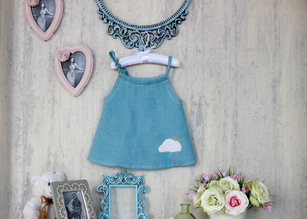 Универсальное льняное платье-туника Cloudy Sky