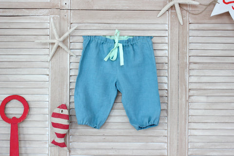 Штанишки льняные под платье Cloudy Sky