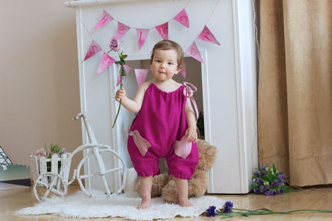 Льняной песочник-комбинезон Crimson Noon