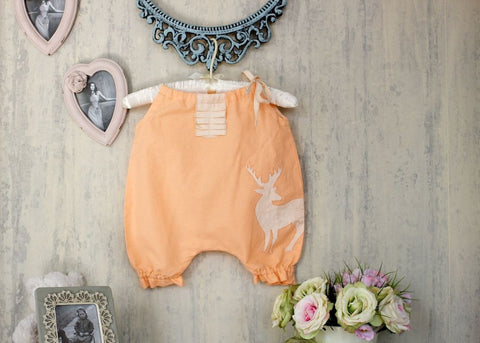 Льняной песочник-комбинезон Raindeer